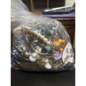 Vintage to Now Jewelry Junk Craft Trinkets Some Wearable MIX 3 POUNDS